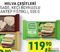 TARIM KREDİ ANTEP FISTIKLI HELVA 500 G fiyat ve kampanya bilgisi